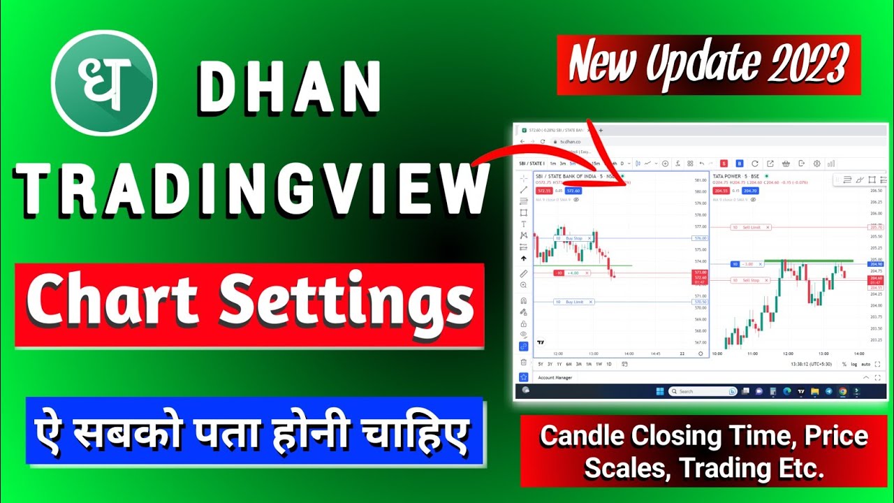 Dhan Tradingview Chart Settings Full Details 2023 | Tradingview Chart ...