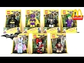 2017 THE LEGO BATMAN MOVIE LED LIGHT KEYCHAIN McDONALD'S HAPPY MEAL TOYS COMPLETE SET COLLECTION 7