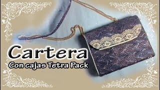 Cartera con cajas tetra pack recicladas !!!crea tu propio diseño!!!|Taller Lash