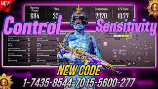 NEW UPDATE 3.6🔥BEST SENSITIVITY CODE + CONTROL SETTINGS BGMI/PUBG MOBILE