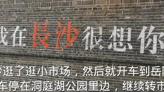 在长沙逛了逛就开车到岳阳市了，房车停在洞庭湖公园，早上再转转