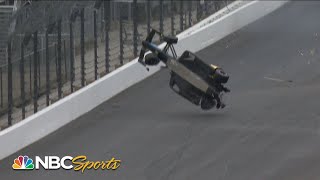 Colton Herta crashes, flips in final Indy 500 practice | Motorsports on NBC