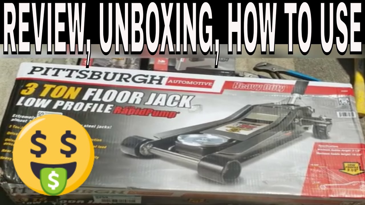 Pittsburgh 3 Ton Floor Jack Low Profile Rapid Pump Unboxing