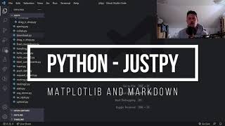 Python - JustPy - Matplotlib and Markdown