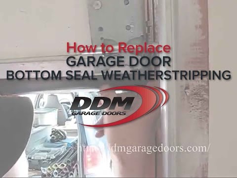 How To Replace Garage Door Bottom Seal Weatherstripping