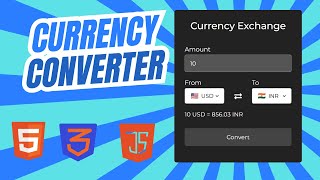 Build A Currency Converter in HTML CSS & JavaScript| Project #javascript #coding #programming