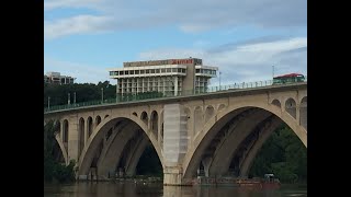 Driving through Washington D.C. from Rosslyn, Virginia