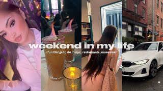 nyc weekend vlog| fun things to do, restaurants, museum of illusions