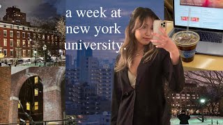 NYU VLOG: winter in nyc + first week of college