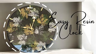 Resin clock tutorial for beginners | easy resin clock #resincreation #resin #clock#tutorial