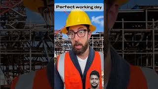 Perfect working day YouTube monetization😍💯 #work #satisfying #concrete #roofing #workers #sweeping