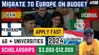 Migrate to Europe on Budget | 60+ Universities | Scholarships | Application is Open |Study In Europe