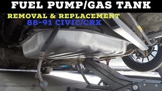 How to Replace Fuel Pump \u0026 Gas Tank (88-91 Civic/CRX)