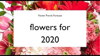 flowers for 2020 from IFD Flower Trends Forecast 2020