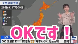 なんと！高山奈々さんのOKいただきました【ウェザーニュース切り抜き】