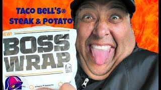 Taco Bell's® Steak \u0026 Potato Boss Wrap REVIEW!