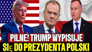 TRUMP DEKLARUJE POPARCIE DLA ANDRZEJA DUDY I GROZI INTERWENCJĄ W PRZYPADKU ZAMACHU STANU W POLSCE