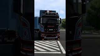 🔴 THE TRUCK SHOW! SCANIA R770 OPEN PIPE TANDEM CHASSIS #truck #mod #ets2 #scania #v8