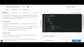 Odd Even Binary String Codechef solution || Starter 74 codechef contest