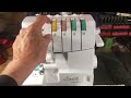 Brother Serger 1034D-A good  little serger for the $$. Metal frame and looper connectors (video 284)