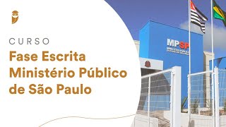 Curso Fase Escrita Ministério Público de São Paulo (Promotor): Difusos e Coletivos