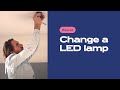 How to change a broken LED lamp (Studio maintenance)