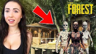 OUR NEW BASE!! *TRYING TO SURVIVE* (The Forest)
