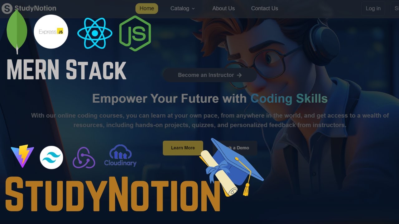 Studynotion Edtech Platform Using Mern Stack Tailwind Css Redux Youtube