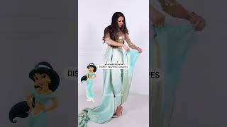 Princess Jasmine Inspired Drape | Saree Draping Styles | Saree Draping In Different Style | #shorts