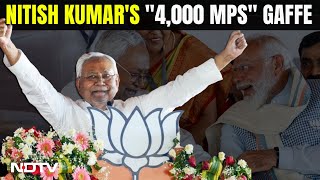Nitish Kumar | PM Modi On Stage, Nitish Kumar's "Over 4,000 MPs" Faux Pas In Bihar
