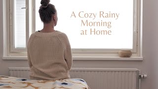 Rainy Day Vlog | Slow & Productive 6AM Summer Morning Routine | Living Alone + Silent Vlog