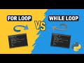 Difference between FOR LOOP and WHILE LOOP in Python programming | Python programming tutorial