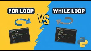 Difference between FOR LOOP and WHILE LOOP in Python programming | Python programming tutorial