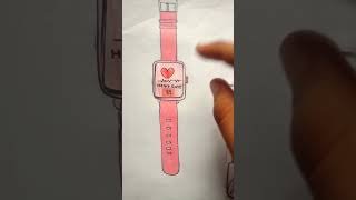 DIY Paper Smart Watch #papercraft #diy#easyidea #kawaii #smartwatch