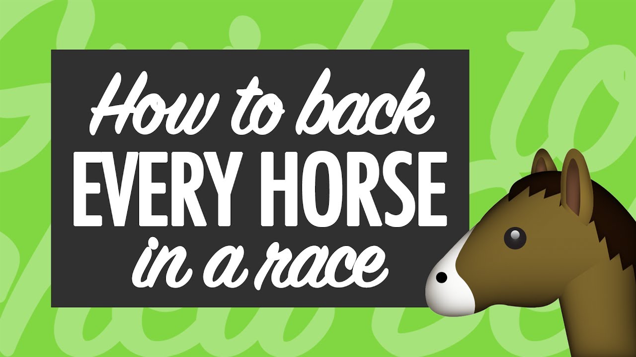 How to Back EVERY HORSE IN A RACE for Profit
