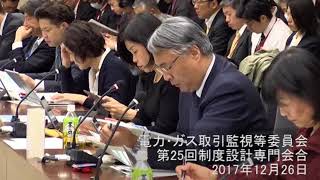 電力・ガス取引監視等委員会　第25回制度設計専門会合①