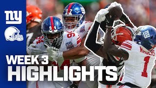 Game Highlights: Giants vs. Browns Week 3 | New York Giants