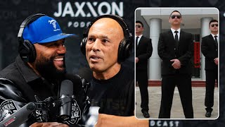 Rampage jackson asking Royce Gracie why he needs bodyguard