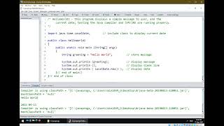 Getting Started with Java & DrJava - 3/3 program output capture & preparing Output Capture Document