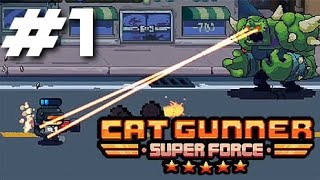 Cat Gunner: Super Force (Pixel Zombie Shooter) PART 1 Gameplay Walkthrough - iOS / Android