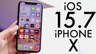 iOS 15.7 On iPhone X! (Review)