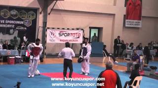 80kg Necmi Karaca vs Mugla (2014 Turkish Senyor TKD Championships)