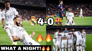 El-Classico!🔥Barcelona vs Real Madrid (0-4) Highlights,Vinicius Goal & Benzema Hat Trick Kill Barca