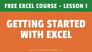 Getting Started with Excel | Excel For Beginners | FREE Excel Course