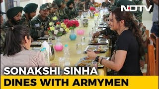 Jai Jawan: Sonakshi Sinha Shares Meal With Armymen