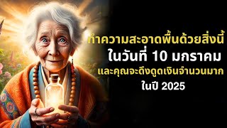 ทำความสะอาดพื้นด้วยสิ่งนี้ในวันที่ 10 มกราคม และดึงดูดเงินจำนวนมากในปี 2025 | ภูมิปัญญาพุทธ