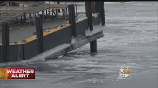 Ice Badly Damages Hingham Ferry Dock