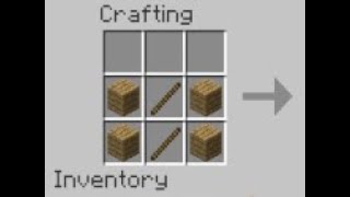 When you try to craft fence in minecraft 1.5.2