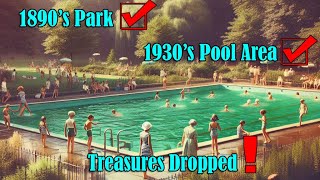 Metal Detecting Old Park - Coins and More at Forgotten Pool Site!