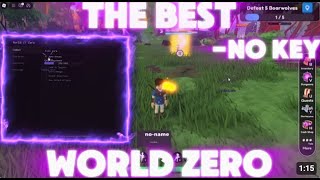 World Zero Autofarm Script, Kill aura, godmode, keyless